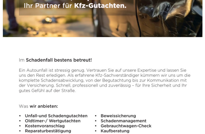 Beispielarbeit von Ali-Yasin Dogan Kfz.-Sachverständiger - veröffentlicht auf Gutachter.org